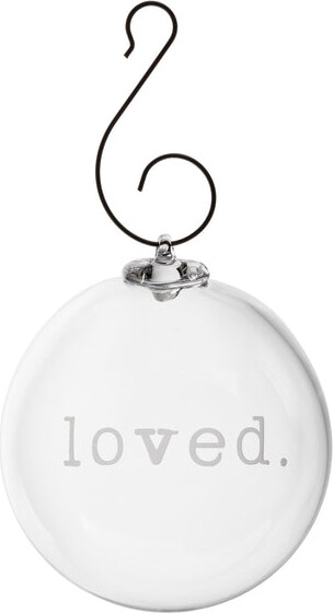 Simon Pearce Engraved Ornament