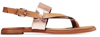 Cole Haan Anica Leather Slingback Thong Sandals