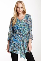 Thumbnail for your product : Laundry by Shelli Segal Laundry Kimono Sleeve Belted Tunic