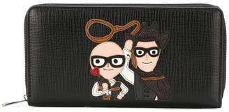 Dolce & Gabbana family patch zip wallet