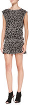 Thumbnail for your product : Smythson Pam & Gela Kate Leopard-Print Flounce-Hem Skirt