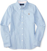 Thumbnail for your product : Ralph Lauren Girls 7-16 Cotton Oxford Shirt