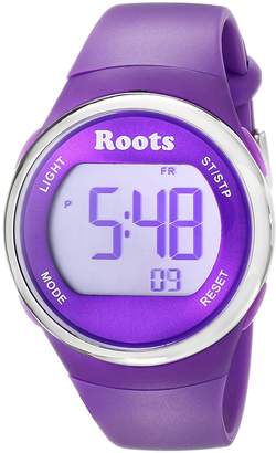 Roots Cayley Women's Resin Strap Digital Chronograph Watch with EL Backlight and Alarm