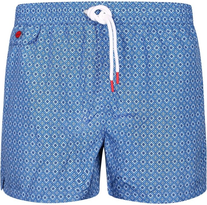 Kiton Geometric Print Swim Shorts