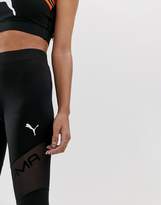 Thumbnail for your product : Puma Exclusive To ASOS Mesh Detail Leggings In Black