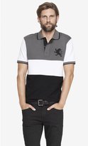 Thumbnail for your product : Express Color Block Lion Zipper Placket Polo