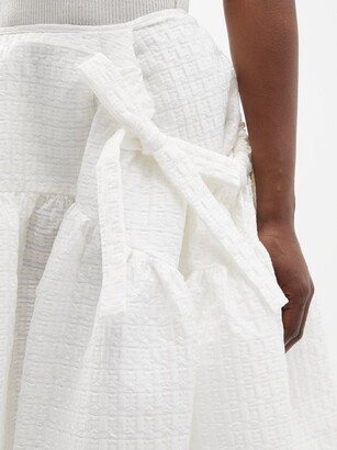 Cecilie Bahnsen Justice Panelled Recycled-taffeta Midi Skirt 