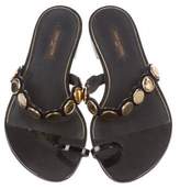 Thumbnail for your product : Louis Vuitton Metallic Slide Sandals