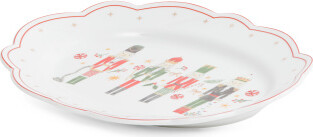 TJMAXX Porcelain Scalloped Soldier Oval Platter