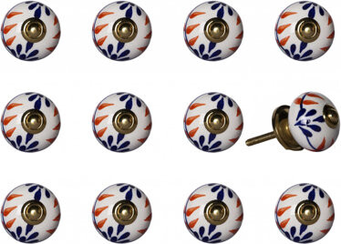Clarisa Handpainted 1 1/2" Diameter Round Knob Multipack