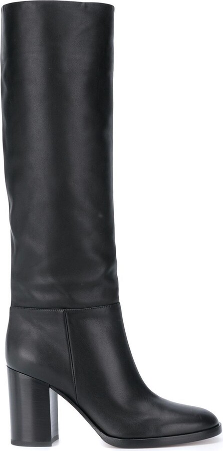 Gianvito Rossi Black 85mm Santiago Boots
