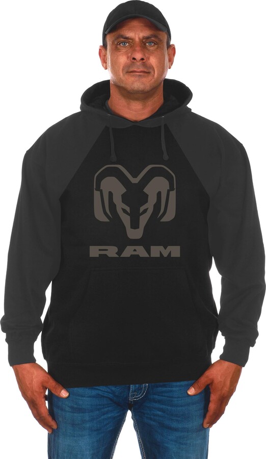 JH DESIGN GROUP Men's Dodge Ram Pullover Hoodie Sweatshirt in 2 Styles (US
