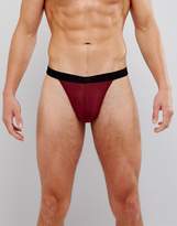 Thumbnail for your product : ASOS Thong In Burgundy