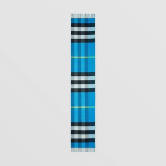 Burberry Reversible Check and Logo Cashmere Scarf