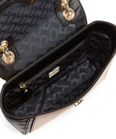 Thumbnail for your product : Diane von Furstenberg 440 Mini Snakeskin Crossbody Bag, Sandalwood/Black