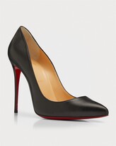Thumbnail for your product : Christian Louboutin Pigalle Follies Leather 100mm Red Sole High-Heel Pumps, Black
