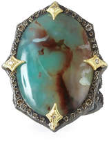Thumbnail for your product : Armenta Old World AquapraseTM Oval Cabochon Ring with Diamonds