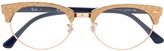 Thumbnail for your product : Ray-Ban Clubmaster oval optics glasses