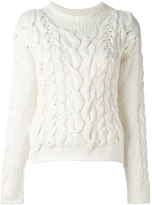 Malo cable knit pullover - women - Cashmere - S