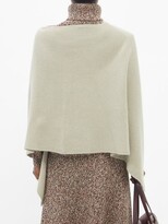 Thumbnail for your product : Allude Ribbed Cashmere Poncho - Grey