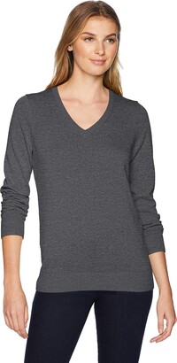 Amazon Essentials Women's Lightweight Long-Sleeve V-Neck Sweater - ShopStyle