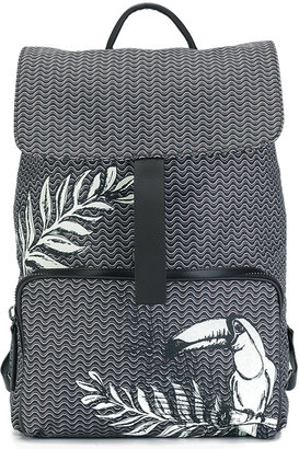 Zanellato tucan print backpack