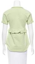 Thumbnail for your product : Carven Ruffle-Trimmed Short Sleeve Sweatshirt