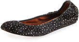 Thumbnail for your product : Lanvin Spotted Calf Hair Scrunched Ballerina Flat