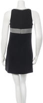 Thumbnail for your product : Chanel Bouclé-Trimmed Knit Mini Dress