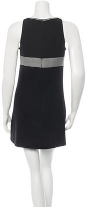 Chanel Bouclé-Trimmed Knit Mini Dress
