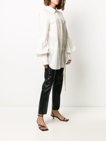 Thumbnail for your product : Ann Demeulemeester Pleated Panel Cotton Shirt