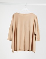 Thumbnail for your product : ASOS DESIGN Maternity slouchy top with batwing sleeve in neutral