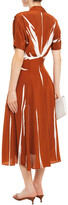 Thumbnail for your product : Paul Smith Pleated Printed Silk Crepe De Chine Midi Dress