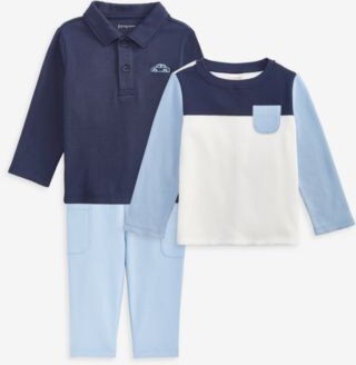 First Impressions Baby Boys Toddler 2t 4t Mini Car Polo Shirt Waffle Colorblocked T Shirt Cargo Pants Macys Exclusive