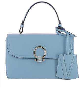 Versace Women's Light Blue Leather Handbag