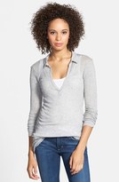 Thumbnail for your product : James Perse Cotton & Cashmere Rib Knit Polo