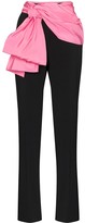 Thumbnail for your product : Carolina Herrera Contrast Sash Trousers