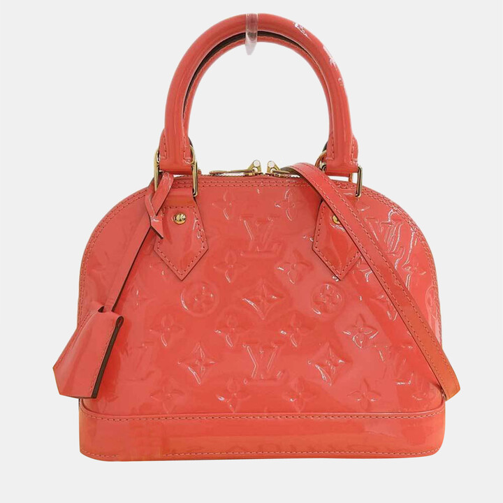 Louis Vuitton Orange Monogram Vernis Alma BB Bag - ShopStyle