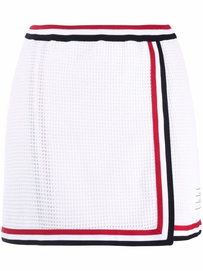 Femme Vêtements Shorts Mini shorts Short à taille élastiquée Thom Browne en coloris Blanc 