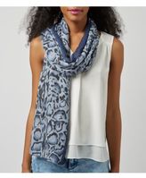Thumbnail for your product : New Look Blue Animal Print Longline Scarf