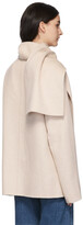Thumbnail for your product : TOVE Beige Wool Scarf Roma Coat