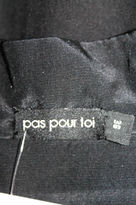 Thumbnail for your product : Pas Pour Toi NWT Black Gold Embroidered Detail Long Sleeve Maxi Dress Sz 36 $980