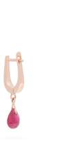 Thumbnail for your product : Diane Kordas Spectrum 18kt Rose Gold & Ruby Single Earring - Womens - Red