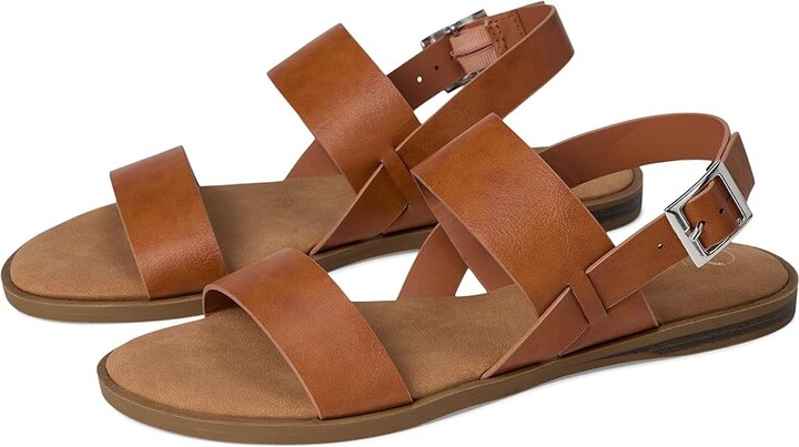 Journee Collection Lavine Women's Sandals Tan : 8 W, Faux Leather