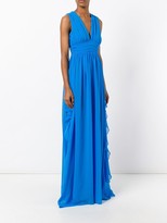 Thumbnail for your product : MSGM V-neck frilled gown
