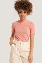 Thumbnail for your product : NA-KD Recycled Short Sleeve Ribbed Top