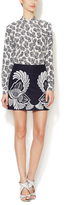 Thumbnail for your product : Stella McCartney Wool Embroidered Mini Skirt