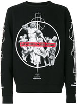 Thumbnail for your product : Marcelo Burlon County of Milan Fainu Cotton Crewneck Sweater