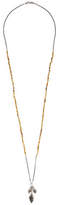 Thumbnail for your product : Chan Luu Gold & Silver Skull Charm Necklace