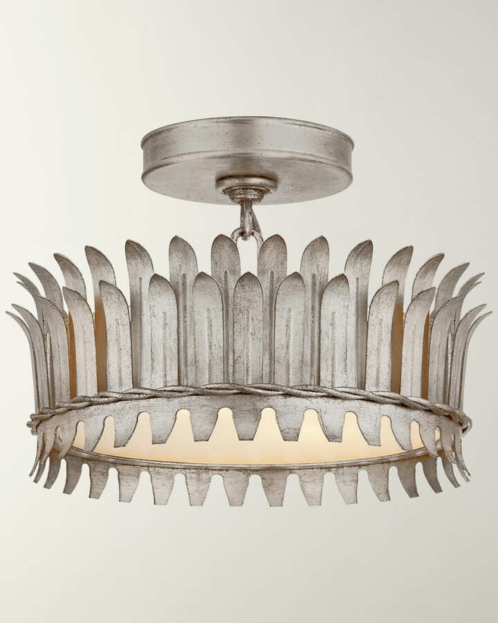 Suzanne Kasler for Visual Comfort Signature Leslie 12" Semi-Flush ...